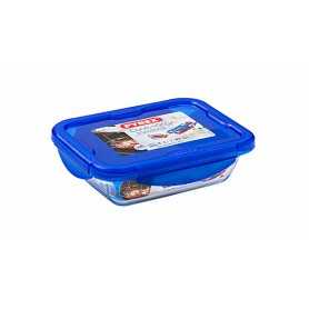 CONTENITORE RETTANGOLARE CON COPERCHIO - PYREX - COOK&FREEZE - 0,8 LT - PLH  19X14X4 CM - IN VETRO