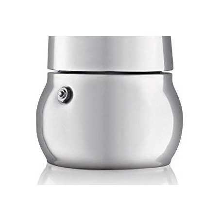 Caffettiera tazze 4 in acciaio inox