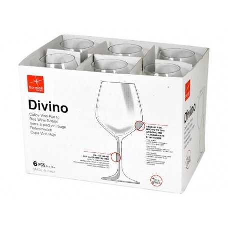 BICCHIERE CALICE PER VINO ROSSO - BORMIOLI ROCCO - DIVINO - 53 CL - STAR  GLASS - CONF.6 PZ