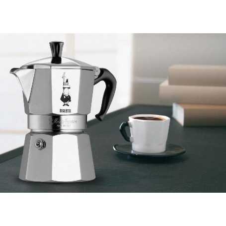 CAFFETTIERA MOKA - BIALETTI - MOKA EXPRESS - IN ALLUMINIO - ARGENTO - 3  TAZZE