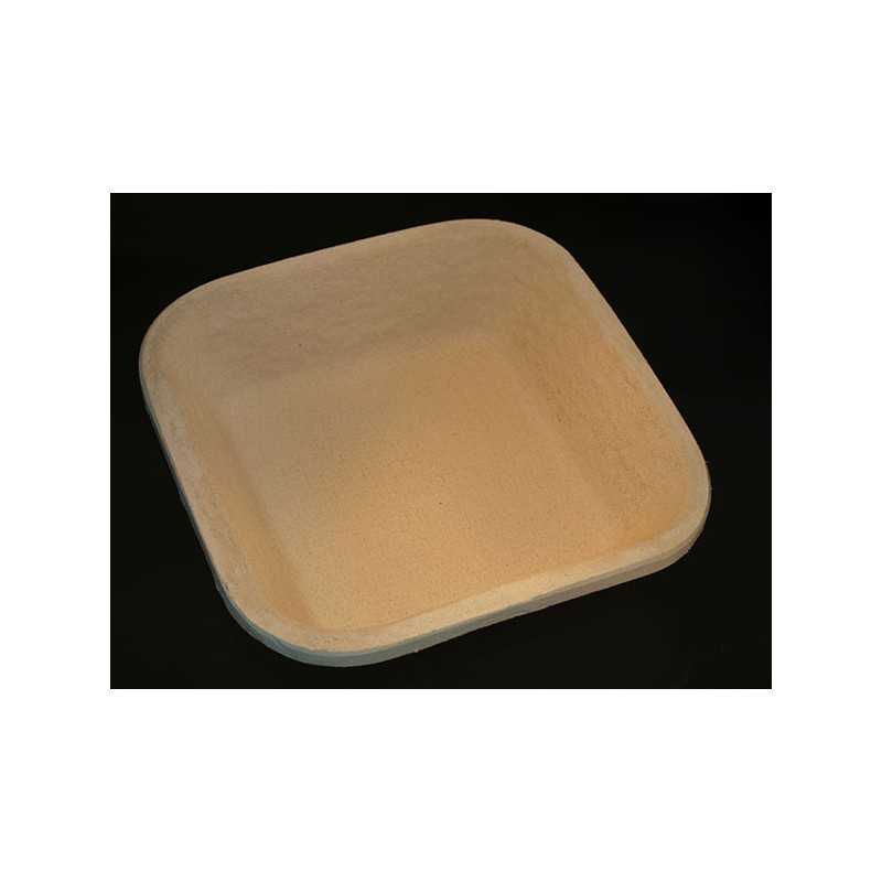 CESTINO PER LIEVITAZIONE PANE - BANNETON - IN PASTA DI LEGNO - QUADRATO  LUNGO - LISCIO - 750 GR - 25X13X7 CM - BRETZEL